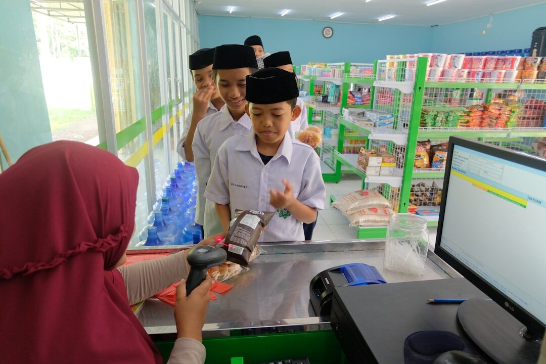Being served at the pharmacy counter — the pharmacist can usually help with the small stuff.