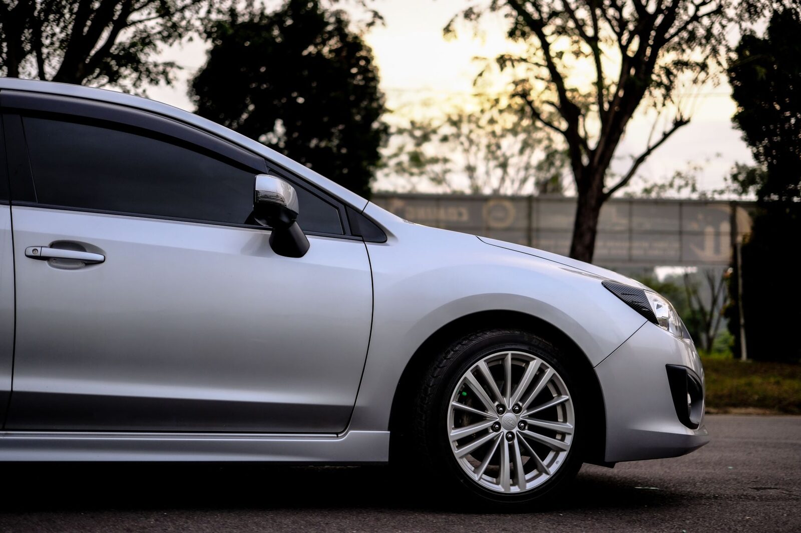 A car waiting kerbside — hired for the day, fuel included, ready when you are.