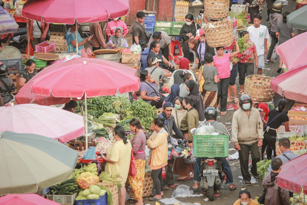 A produce market in Badung, Bali