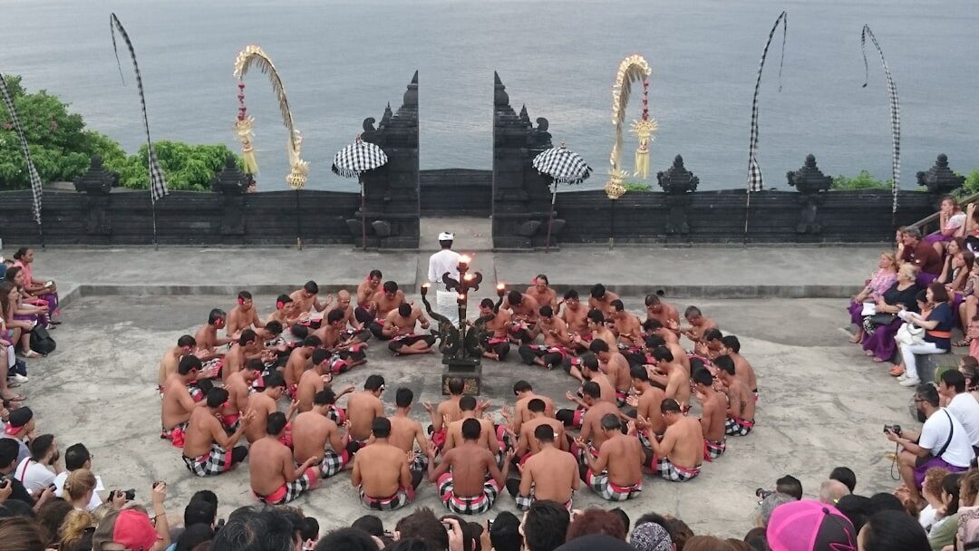 The Kecak — the seated 'monkey chant' circle, a different show worth catching.