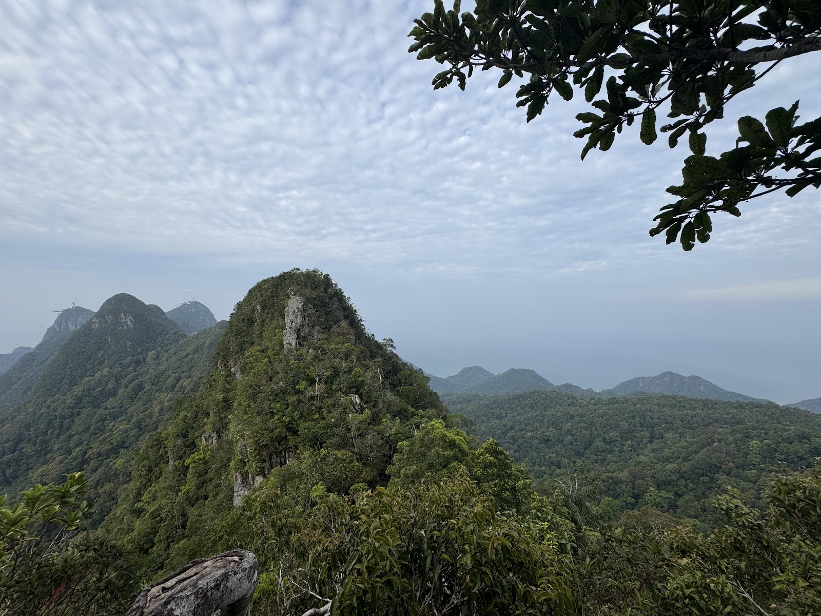 Gunung Machinchang, the ancient rainforested mountain behind the cable car.